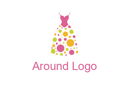 polka dots skirt vector