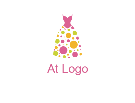 polka dots skirt vector