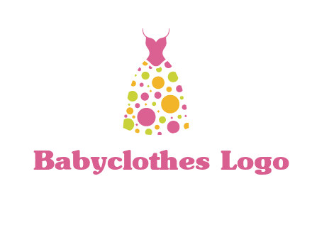 polka dots skirt vector
