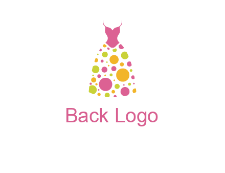 polka dots skirt vector
