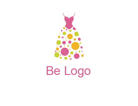 polka dots skirt vector