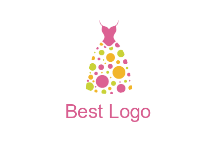 polka dots skirt vector