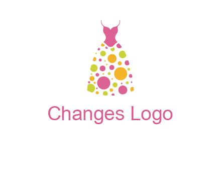 polka dots skirt vector