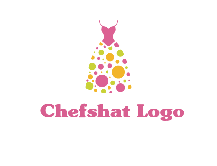 polka dots skirt vector