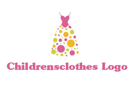 polka dots skirt vector