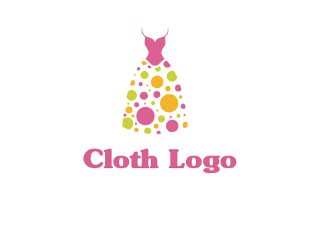 polka dots skirt vector