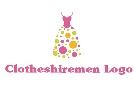 polka dots skirt vector