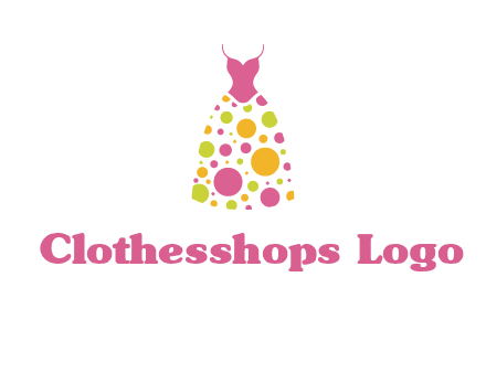 polka dots skirt vector