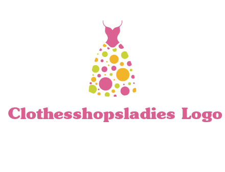 polka dots skirt vector