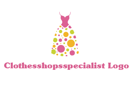polka dots skirt vector