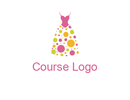 polka dots skirt vector