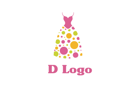 polka dots skirt vector