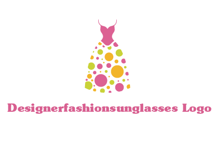 polka dots skirt vector