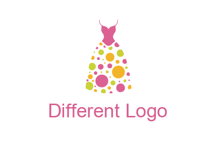 polka dots skirt vector