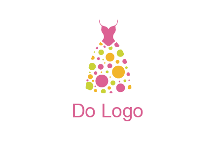 polka dots skirt vector