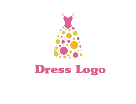 polka dots skirt vector
