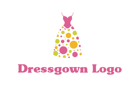 polka dots skirt vector