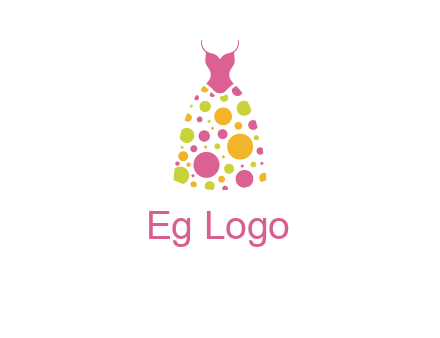 polka dots skirt vector