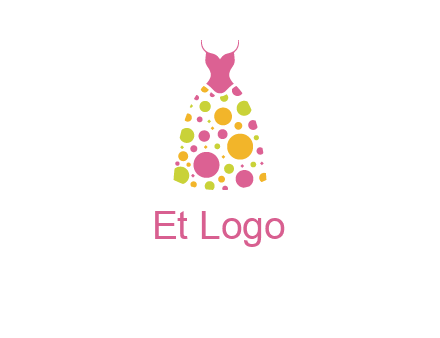 polka dots skirt vector