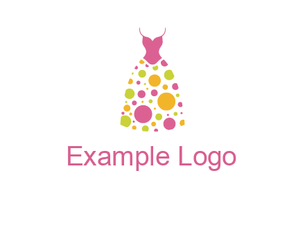 polka dots skirt vector