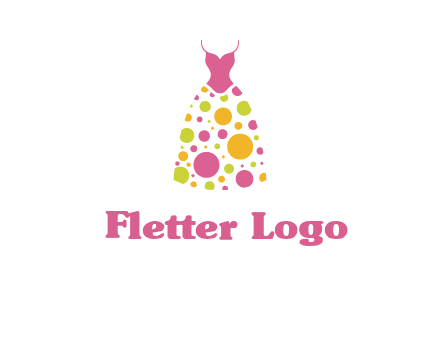 polka dots skirt vector