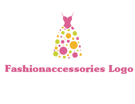polka dots skirt vector