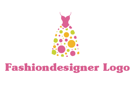 polka dots skirt vector