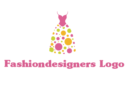polka dots skirt vector