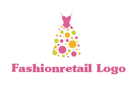 polka dots skirt vector