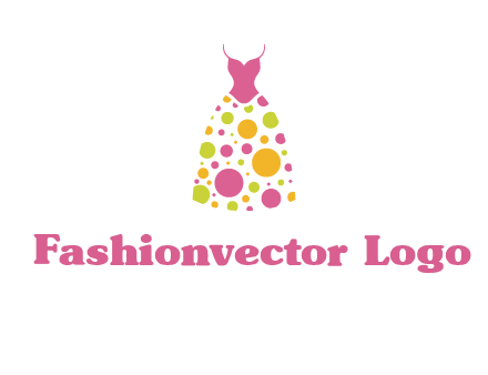polka dots skirt vector