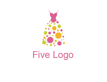 polka dots skirt vector