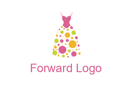 polka dots skirt vector