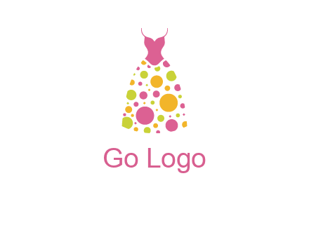polka dots skirt vector