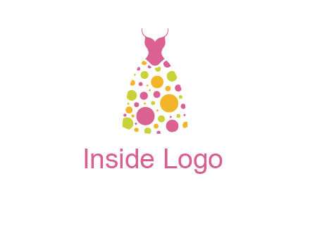 polka dots skirt vector