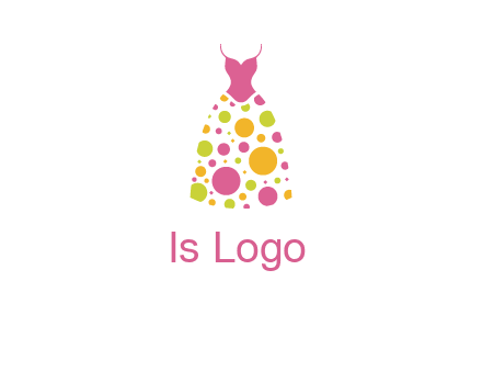 polka dots skirt vector