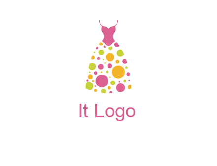 polka dots skirt vector