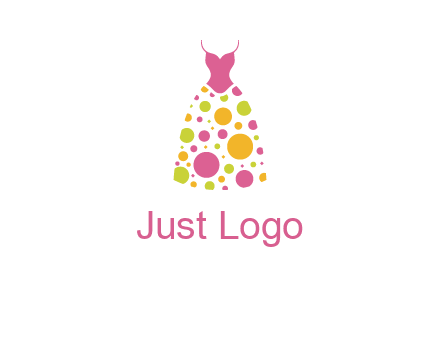 polka dots skirt vector