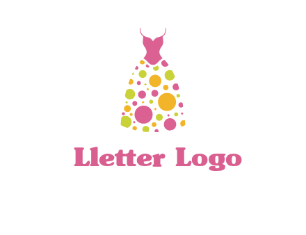 polka dots skirt vector
