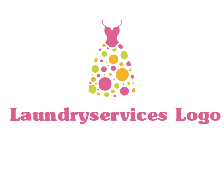 polka dots skirt vector