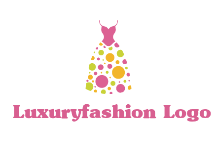 polka dots skirt vector