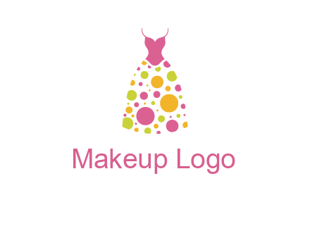 polka dots skirt vector