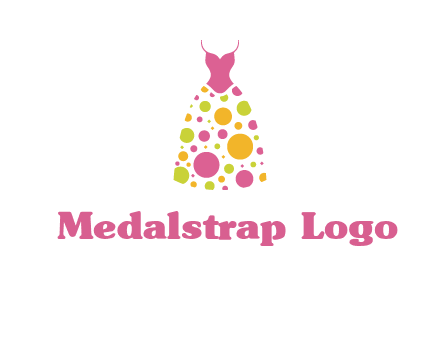 polka dots skirt vector