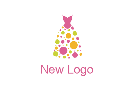 polka dots skirt vector