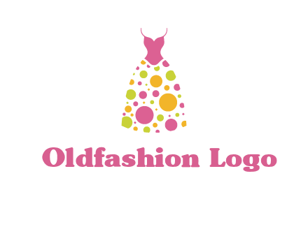 polka dots skirt vector