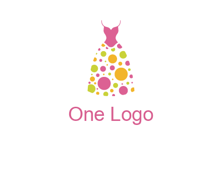 polka dots skirt vector