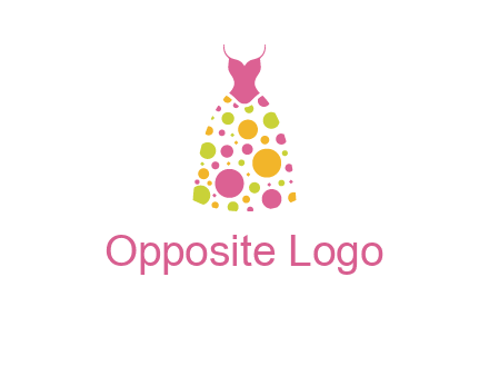 polka dots skirt vector