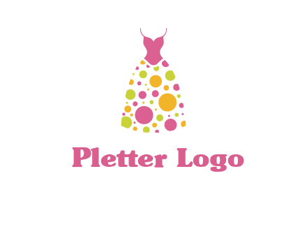 polka dots skirt vector
