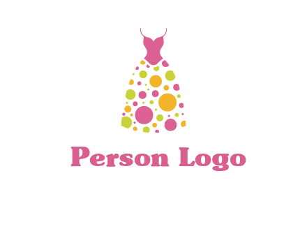 polka dots skirt vector