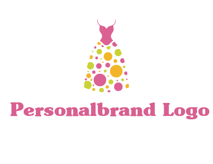 polka dots skirt vector