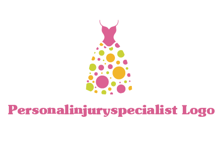 polka dots skirt vector